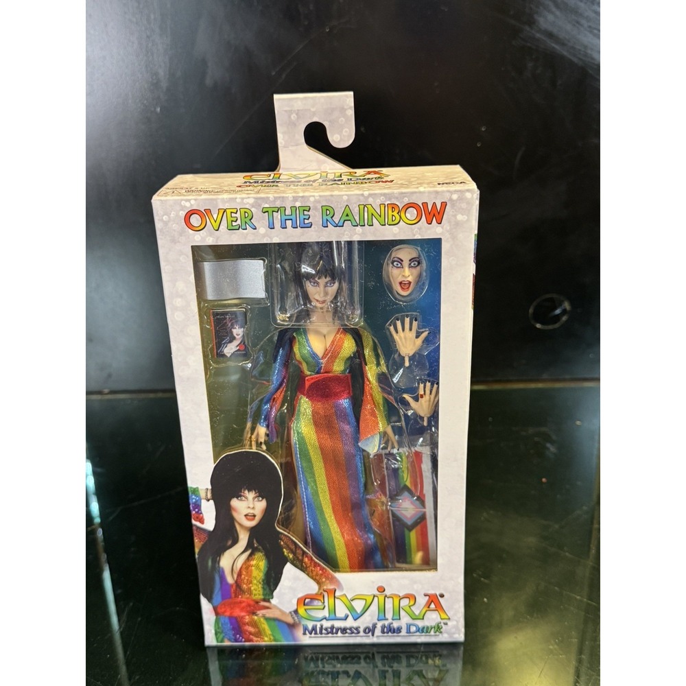 Elvira Mistress of the Dark Over the Rainbow Pride 8" Figure Neca Reel Toys 2024